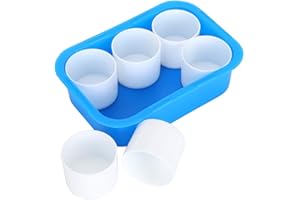 CYRANK 6 vasos de pintura, recipientes de pintura de plástico, vasos de pintura sin derrames para niños, suministros de pintura Suministros artesanales para aulas