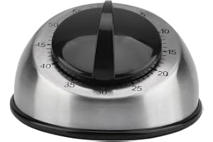Kökstimer – 60 minuter rostfritt stål kökstimer mekanisk uppvikbar timer tidspåminnelse