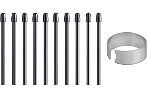 SUEEWE 10X Puntas de Repuesto para Wacom One Standard Pen (2023 Edition) para Wacom One 13 Touch (DTH134) / Wacom One 12 (DTC121) / Wacom One M (CTC6110) / Wacom One S (‎CTC4110), Negro