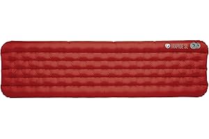 BIG AGNES Rapide SL Insulated Sleeping Pad, Orange, Wide Long (25x78)