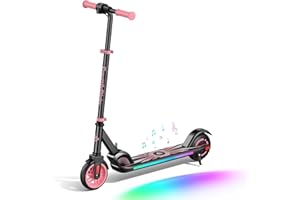 FanttikRide C9 Apex Trottinette Électrique Enfant 1,2-1,6 m, Haut-Parleur Bluetooth, Lumières Arc-en-Ciel, Vitesses 8/13/16 km/h, Autonomie 8 km, Hauteur Réglable, Pliable, Charge maximale 60 kg