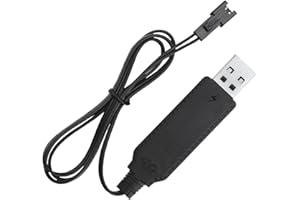 YIAJIA 3.7V USB Battery Charger Cable for Lipo Battery SM-2 Pin Plug Used on Teashow Drone RC Toys Car TANK Trucks Trains Boat