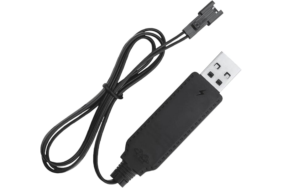 3.7V USB Battery Charger Cable for Lipo Battery SM-2 Pin Plug Used on Teashow Drone RC Toys Car TANK Trucks Trains Boat