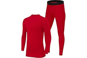 PowerLayer Boys' Performance Compression Set - Long Sleeve Thermal Shirt & Leggings