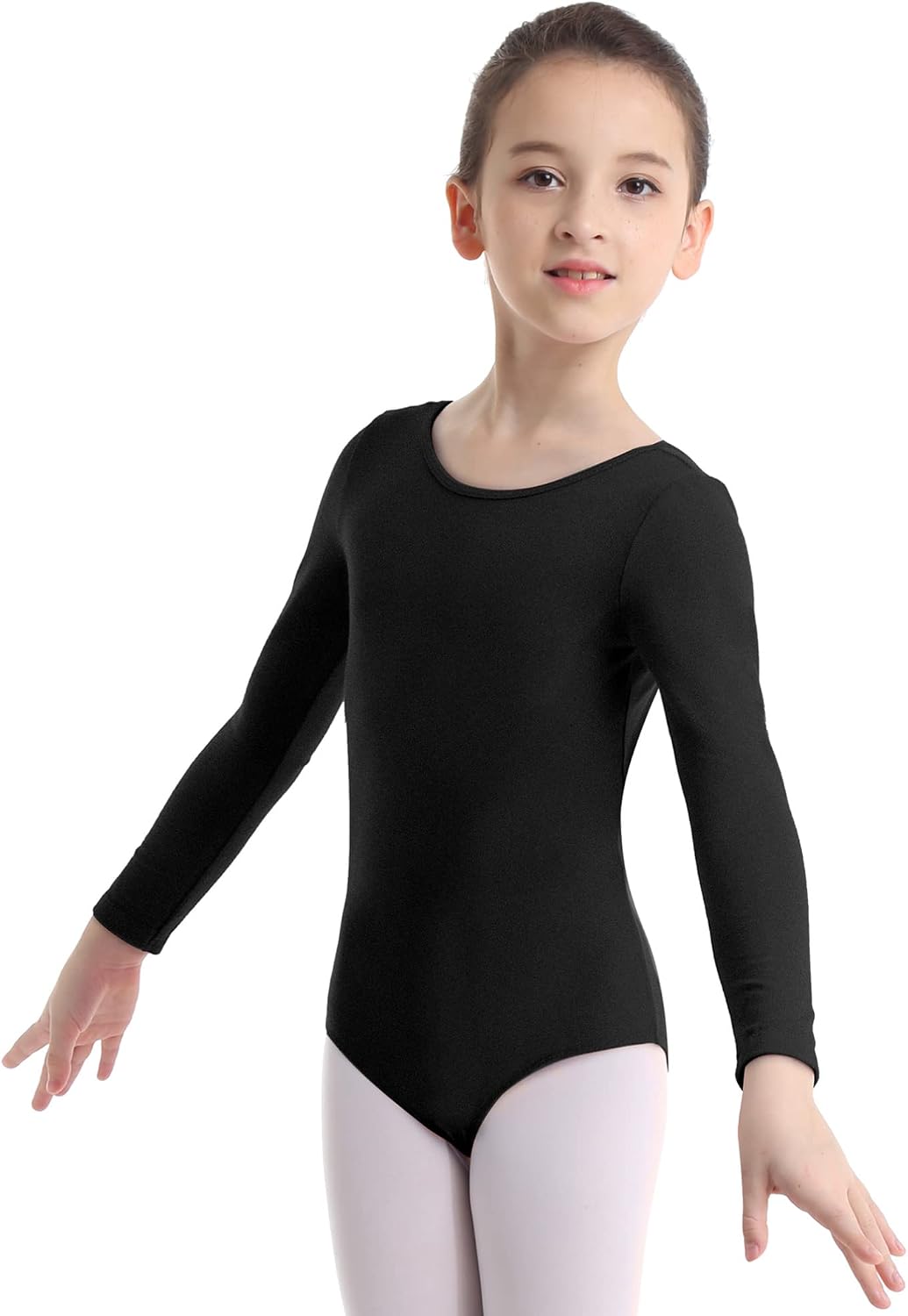 YiZYiF Maillot de Danza Ballet Niñas Maillot Clásico Danza Ballet Leotardo Gimnasia Rítmica Body Algodón Suave Manga Larga Ropa Práctica Clases Invierno Primavera
