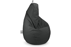 HAPPERS Puff Pera Naylim Mate Gris XXL para Exterior e Interior