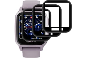 Beukei 3 Stück Panzer Schutz Glas für Garmin Venu Sq/Sq Music, Panzer Displayschutz, HD Klare Glas Schutzglas,[9H Härte][Anti-Kratzen] Glas Schutzfolie