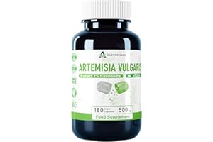 Alzuro Labs Artemisia Vulgaris | 5.000mg Äquivalent (500mg 10:1 Extrakt) | 180 vegane Kapseln | 2% Flavonoide standardisiert | 3rd Party Lab getestet | GMP zertifiziert