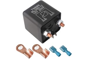 Gebildet Automotive Relays for Car Truck Motor Boat Car Starter - 12V DC 200 Amp Split Charge Relay Switch with 2 Pin Footprint + 2 Terminal