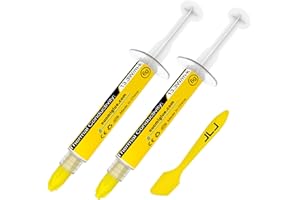 JLJ Pasta Térmica, 12g CPU Paste Thermal Compound Heatsink for IC/Processor/CPU/Xbox, Muy Alta conductividad térmica, Larga Durabilidad, aplicación Segura, no conductora