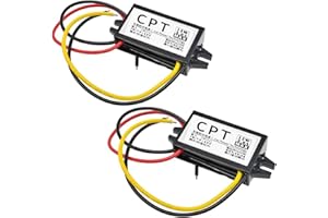 Heemol Convertisseur DC Buck 12V vers 5V, 3A, 15W, Faible Chaleur, Protection de Voiture, Type C, Lot de 2