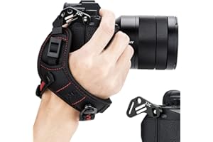 JJC Systemkamera Handschlaufe für Nikon Z7 Z6 Sony A7III A7II A7RIII A7RII A7SII A6500 A6400 A6300 A6000 Fujifilm Fuji X-T50 X-T3 X-T2 X-T30 X-T20 X-E5 X-E4 X-E3 Olympus OM-D E-M10 Mark II III