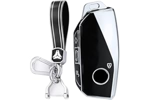 KUNIO Etui na kluczyk pasuje do BMW X7 G07 2023 energia 7 Ix XM I7 X7 2023 etui na kluczyki samochodowe TPU pokrowiec ochronny brelok akcesoria B czarny