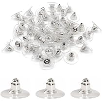 Fermoirs De Boucles D'Oreilles Transparent, 840Pcs 5 Styles