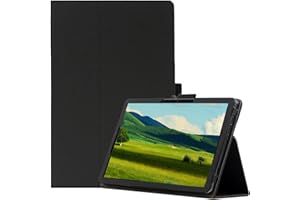elfofle Etui na tablet DOOGEE T20 Mini Android 13, wysokiej jakości skóra PU Folio składany stojak pokrowiec ochronny, czarny