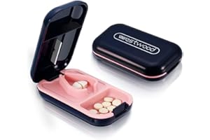 BSYFOP Pill Cutter Pills Tablet Cutter for Pills Pill Splitter Pill Cutter for Small or Large Pills with Storage Compartment for Tablet Portable and Easy to Clean, Suitable for Home and Travel Use