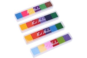 WEDDHUIS 4 pcs Arcobaleno Ink Pads Per Timbri Gomma Fai Da Te Artigianato Scrapbooking E Card Making Decorazioni