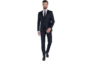 Steffen Klein Herren 2-Teiliger Slim Fit Business Anzug Smoking 2-Knopf Sakko