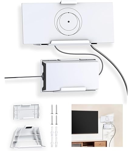 SURVADV Starlink Gen 3 Router-Wandhalterung, für Starlink Standard Gen3 Mesh Router und Netzteil, ABS Stability Starlinks Gen 3 Mount Holder für hohe Leistung, Star Link V3 Montageset