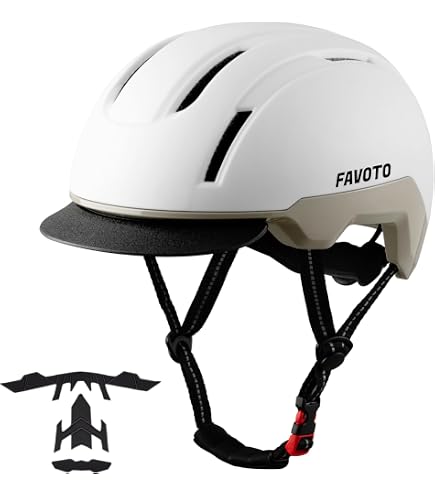 Casque Vélo Shinmax Avec LED - 5 Modes Lumière, Visière Amovible, USB Rechargeable