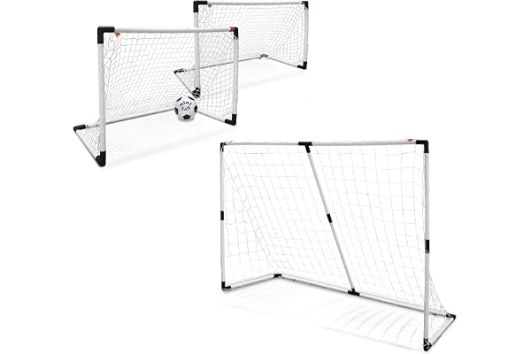 Mondo 18054 – 2-i-1 Goal Post, 2 tore 91,5 x 63 cm eller 1 st 183 x 121 cm och minikula