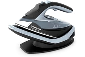 Rowenta Freemove Force, Ferro da Stiro a Vapore Senza Filo, Efficiente, Riscaldamento Rapido, Leggero, Ricarica Rapida, Erogazione del Vapore di 35 g/min, Spegnimento Automatico, DE6720D1