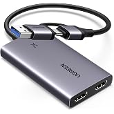 UGREEN Video Capture HDMI 4K30Hz 1080P HD 60FPS Input USB A C Capture | USB C USB A Capture Card for Streaming Games OBS Comp