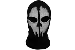 Chamber37 Call of Duty 10 Ghosts tête de squelette Hoods Skull Masque Cagoules 09, Noir