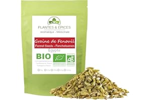 GÉNÉRIQUE Plantes & Epices - Graines de Fenouil Entières 100% naturel - Sachet Fraîcheur Biodégradable Refermable (100g)