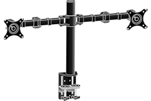 iiyama support de bureau double moniteurs DS1002C-B1 Réglages manuels Attache par pince Noir