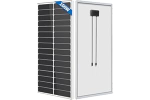 FIREFLY ENERGY Panel Solar Monocristalino de 100 W para Caravanas, Barcos, Remolques, Marinos, Sistemas independientes de la red
