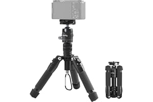 SMALLRIG Aluminium Mini Tripod 20"/52 cm Desktop Stativ mit 360° Kugelkopf, kompaktes Kamera Stativ für Canon g7x, für Sony Alpha zv-e, für Nikon, für Fujifilm, Belastbarkeit 13 lb/6 kg - 4289