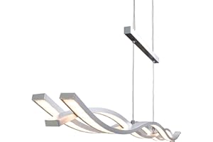 Briloner Leuchten Lampa Wisząca LED, Aluminium, 100 x 8 x 120 cm