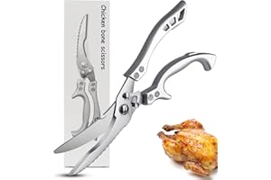 MOSFiATA Geflügelschere Küchenschere, Schere Küche Scharfe Edelstahl Knochenschere, Allzweckschere für Fleisch, Fisch,mit Sicherheitsverschluss