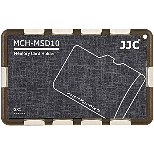 Extrem Kompaktes Speicherkartenetui Aufbewahrungsbox im Kreditkarten-Format fuer 10 x MicroSD – grau - 2
