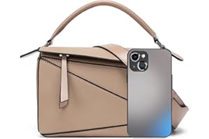 mothgel Womens Geometric Design Handbags, 9.6x4.1x6.7in Lychee Grain Crossbody Bag Mini Top Handle Bag for Mother's Day Gift, Khaki, Tote