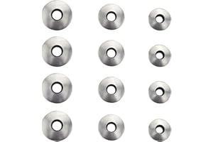 YouU 138 Piezas Kit de Surtido de Arandelas de Sellado Adheridas con EPDM con Respaldo de Neopreno de Acero Inoxidable Trabajo para Tornillos # 4 / # 5 / # 6