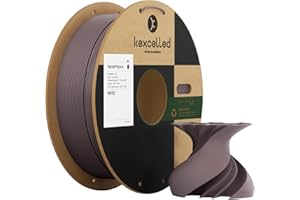 kexcelled Matte PLA Filament 1.75 mm, PLA 3D Printer Filament +/- 0.03 mm, Frosted Texture, Matte Surface, 1 kg Spool (2.2 lbs), for FDM Printer, Ash Purple