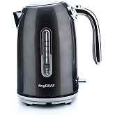 Berghoff Gem Metallic 1.7 Liter Kettle &ndash; 2200 W, Stainless Steel Body | Silver