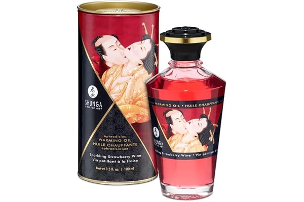 SHUNGA Huile Chauffante Vin Pétillant Fraise 100 ml