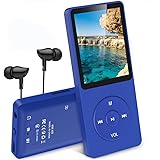 AGPTEK Mp3 Classique 8Go Ultra-Longue Autonomie jusqu'à 70 Heures de Lecture Musique avec Ecran de 1.8 Pouces, Petit Lecteur