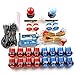 Produktbild Hikig 2 Player LED Arcade Spiel DIY Teile Kit 2x USB Encoder + 2x Joystick + 20x LED Drucktaste für PC MAME, PS3, Raspberry Pi 3 Retro Spiele, Alle Windows System - Farbe Rot + Blau