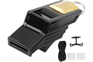 SPYMINNPOO Silbato de árbitro, Silbato Sin núcleo Silbato de árbitro de Alta frecuencia Silbato de competición de suspensión de Nailon Ajustable