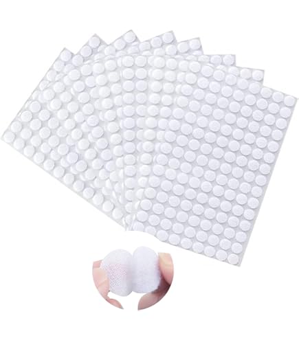 Redamancy 20 mm zelfklevend klittenband, 600 stukken klittenbandstippen, 300 paar klittenbandsluiting, zelfklevend klittenbandsluiting voor papier, metaal, kunststof, glas