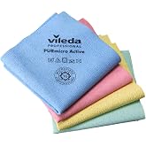 Vileda Professional, PurMicro Active Multi Cloth, 4 Units, Pur, 35 x 35 cm