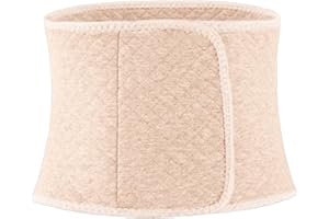 CCOMAGE Cotton Thermal Lumbar Lower Back Belt Insulated Velvet Knit Lumbar Warmer for Men Women Back Support Brace Stomach Kidney Warmer Waist Abdominal Binder Postpartum Belly Wrap