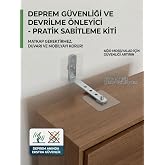 ePhase 4 Set Orta Boy Deprem G&uuml;venliği Kendinden Yapışkanlı Kademeli 5X10CM Mobilya Eşya Dolap Sabitleme Aparatı