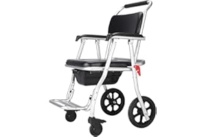 Ddasam Duschrollstuhl, toilettenstuhl fahrbar, wasserdichter und sturzsicherer Rollstuhl mit Toilette für kranke, Duschstuhl mit Rädern für behinderte Menschen, für Toilette, Bad