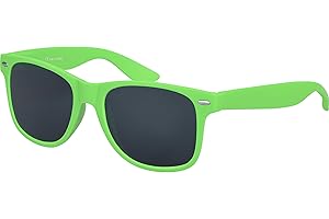 Balinco Lunettes de soleil Nerd UV400 CAT 3 CE Rubber style rétro Lunettes vintage unisexes avec charnière à ressort pour femmes et hommes (différentes)