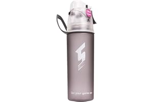 Qshare Misting Drinking Water Bottle, Spray Mist Sports Bottle for Outdoor Sport Hydration and Cooling Down, FDA Approved BPA-Free Misting Water Cup with Unique Mist Lock Design
